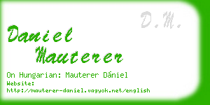 daniel mauterer business card
